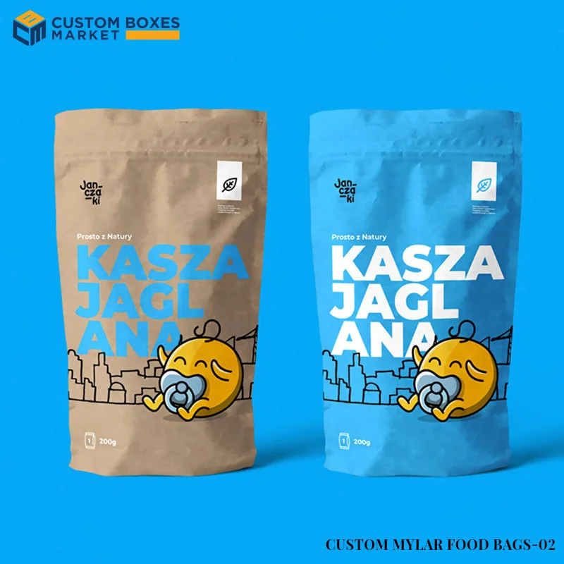 Custom Mylar Food Bags for Safe Storage and Strong Brand Identity